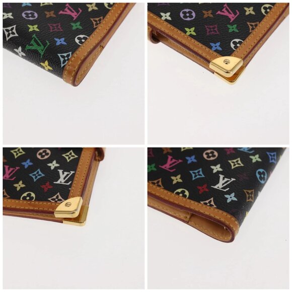 LOUIS VUITTON Multicolor Agenda PM Day Planner Cover Black R20895 LV Auth BA6675 - Picture 14 of 16